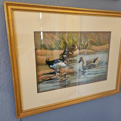 Gene Lowder Shallow water original pastel framed artwork