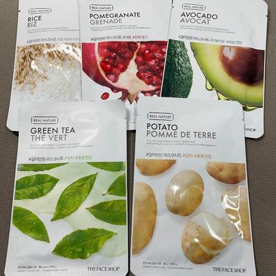 THE FACE SHOP 5 single use Facial Masks