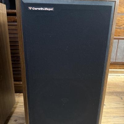 Two Vintage Cerwin-Vega Floor Speakers