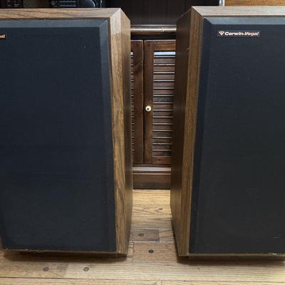 Two Vintage Cerwin-Vega Floor Speakers