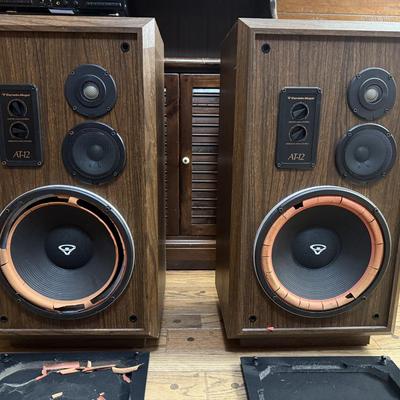 Two Vintage Cerwin-Vega Floor Speakers