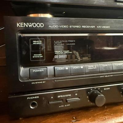 Vintage Kenwood KR-V6020 Stereo Receiver & KX-W6040 Dual Cassette Deck