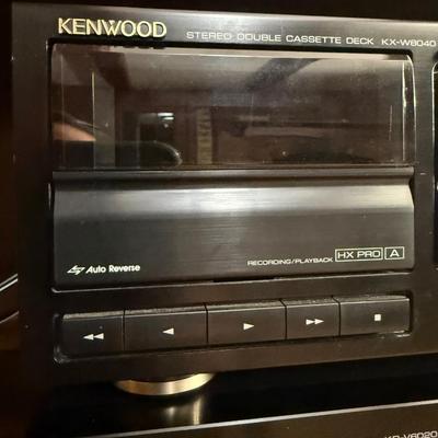 Vintage Kenwood KR-V6020 Stereo Receiver & KX-W6040 Dual Cassette Deck