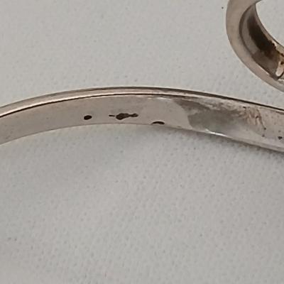 Sterling silver Spanish wave cuff with earrings