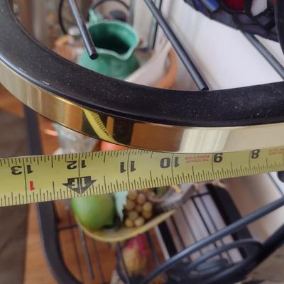 Metal Scroll Design Etagere- Approx 24" Wide, 12" Deep, 66" Tall
