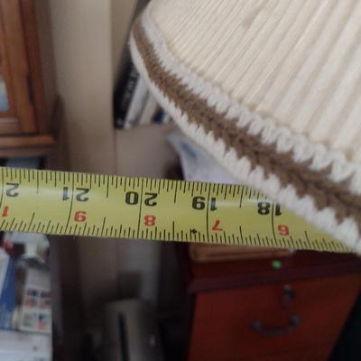 Metal Post Four Bulb Floor Lamp with Shade- Approx 61" Tall