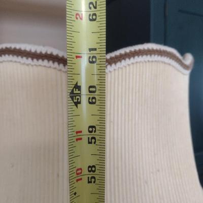 Metal Post Four Bulb Floor Lamp with Shade- Approx 61" Tall