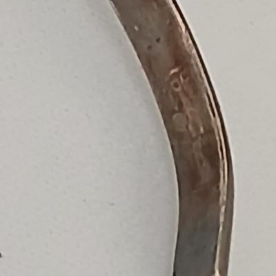 Antique Native American Zuni sterling silver cuff bracelet with flush turquoise channel inlay