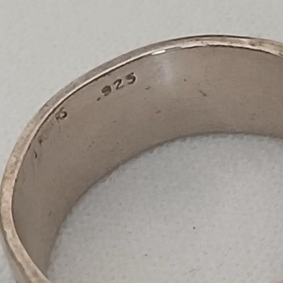 Vintage, Southwestern Style, James Rogers, J. R. Silversmiths, 925 Sterling Silver ring - size 8.5