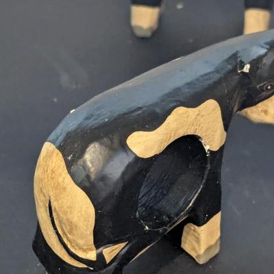 Vintage Cow & Sheep Hand Painted Napkin Holders