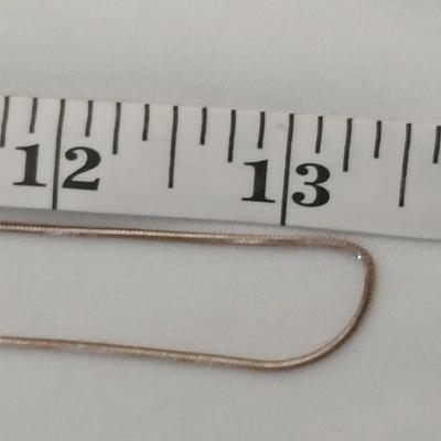 13" 925 Sterling Silver chain with pendant