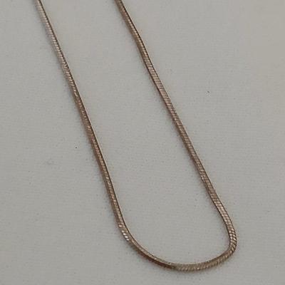 13" 925 Sterling Silver chain with pendant