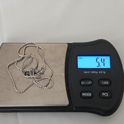 8" .925 925 sterling chain necklace