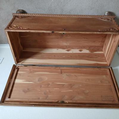 Cedar Craft MFG, Cedar chest made in Cedar Rapids Iowa, April 14, 1932 No. 215-45