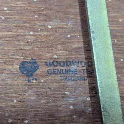 4 - Good Wood Genuine Teak Thailand TV Trays