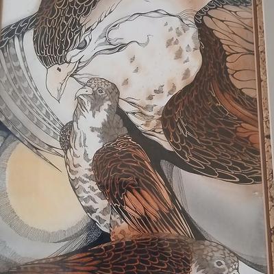 Original framed art " The Protectors" by Pat Morse
