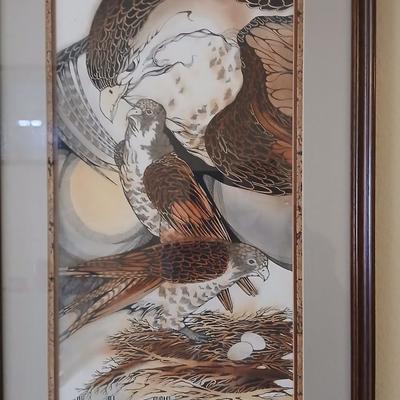 Original framed art " The Protectors" by Pat Morse
