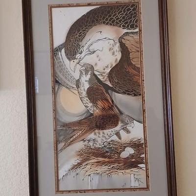 Original framed art " The Protectors" by Pat Morse