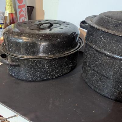 Enamel Speckled Canning Pot & Roasting Pans