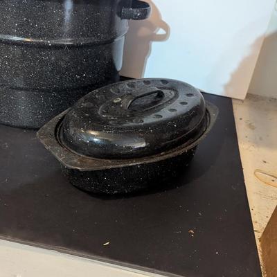 Enamel Speckled Canning Pot & Roasting Pans