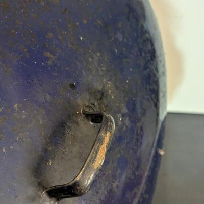 Vintage Blue Enamel Ware Roaster