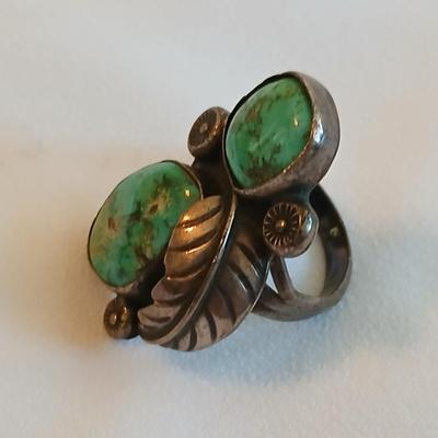 Vintage Sterling Silver 925 Native American Turquoise Ring