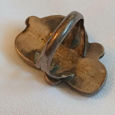Vintage Sterling Silver 925 Native American Turquoise Ring