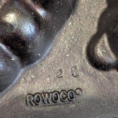 Vintage ROWOCO Cast Iron Teddy Bear Muffin Pan