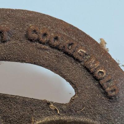 Vintage John Wright Cast Iron Alphabet Cookie Mold
