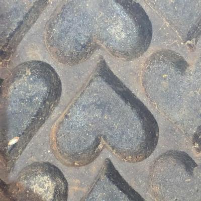 Vintage Cast Iron Heart Muffin Pan