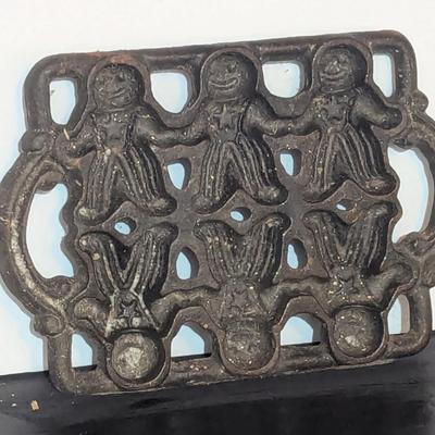 Vintage Cast Iron Uncle Sam Gingerbread Man Muffin Pan