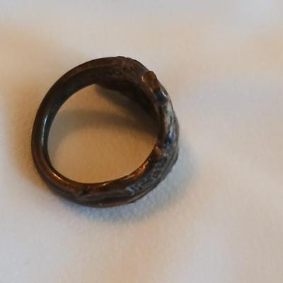 Sterling Silver Vintage spoon ring handmade ring from a spoon Gorham sterling marked - size 5