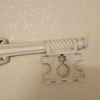 Two wall hanging keys MCM era Dart Industries