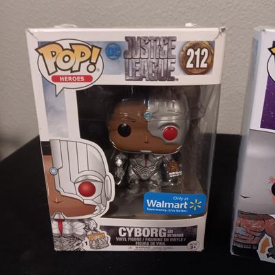 2 FUNKO POP! CYBORG AND DRAX