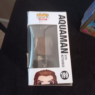 NIB FUNKO POP! "AQUAMAN" & NEW GI JOE LIMITED EDITION SMALLER LUNCH BOX W/THERMOS
