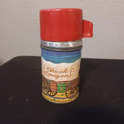 VINTAGE ALADDIN LUNCH BOX THERMOS "CHUCK WAGON"