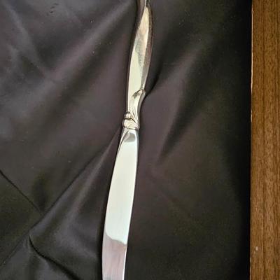 Nice 1847 Rogers Brox. Flair Silverplate flatware set in box - 44 piece!
