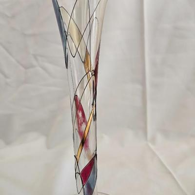 Set of 4 Beautiful EUROGLASS Handmade Mouth Blowed Made in Romania tall mouth blown champagne flutes
