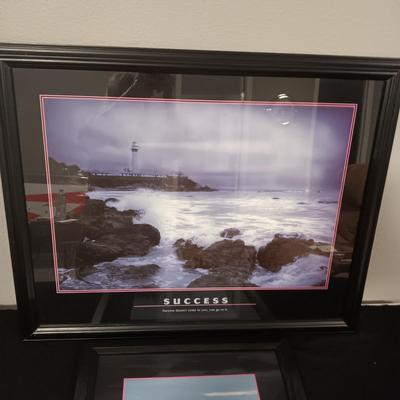 MOTIVATIONAL & INSPIRATIONAL FRAMED POSTERS "SUCCESS" & "ACHIEVEMENT"