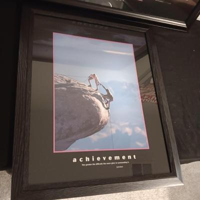 MOTIVATIONAL & INSPIRATIONAL FRAMED POSTERS "SUCCESS" & "ACHIEVEMENT"