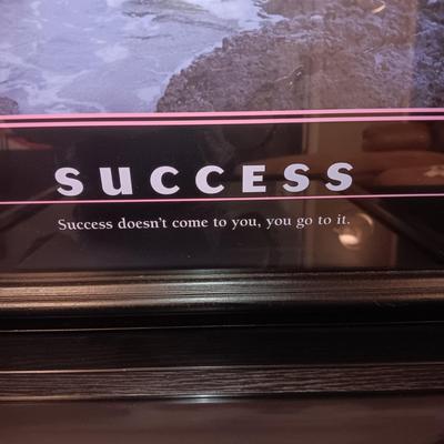 MOTIVATIONAL & INSPIRATIONAL FRAMED POSTERS "SUCCESS" & "ACHIEVEMENT"