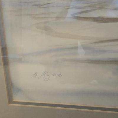 Original Barbara May "Glenmere Honkers" Greeley Glenmere Park framed artwork!