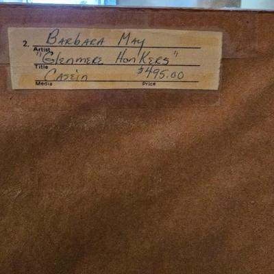 Original Barbara May "Glenmere Honkers" Greeley Glenmere Park framed artwork!