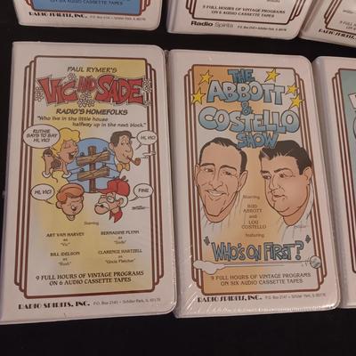 6 SEALED VINTAGE PROGRAMS ON CASSETTE