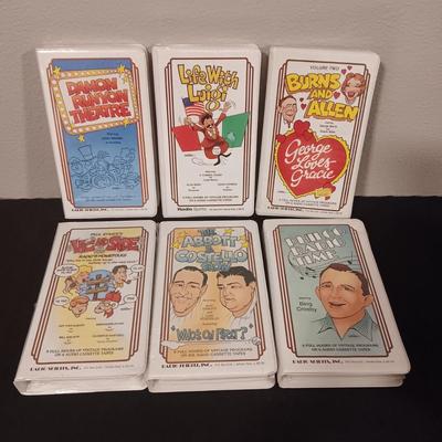 6 SEALED VINTAGE PROGRAMS ON CASSETTE