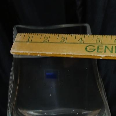 Two glass vases and a crystal ashtray - Tuscany Crystal Handcrafted Romania Art vase