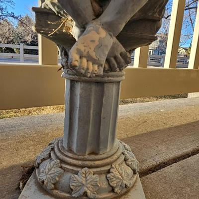 Two Resin angel yard art statues - Angel - Fairy - gazing ball -