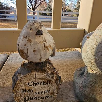 Yard or garden birds - Ducks - Sparrow - Garden art statues