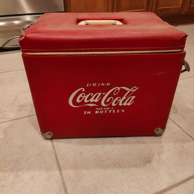 Rare Vintage 1950's Plastic & Vinyl Coca Cola Soda Pop Cooler Royal Mieco