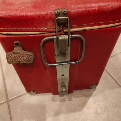 Rare Vintage 1950's Plastic & Vinyl Coca Cola Soda Pop Cooler Royal Mieco